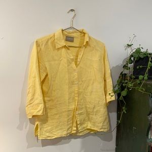 liz claiborne linen button down